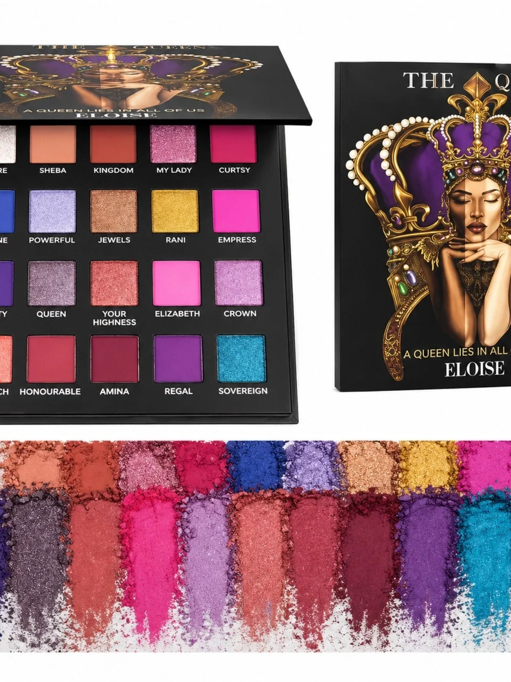 👑 The Queen Eloise Eyeshadow Palette | 20 Rich Matte & Shimmer Shades NIB